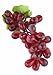 JEDFORE 4 Bunches of Artificial Black,Red, Green and Purple Grapes Fake Fruit Home House Kitchen Party Wedding Decoration Photography - 4 Colors