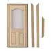 Dollhouse Miniature Wooden Door Unpainted