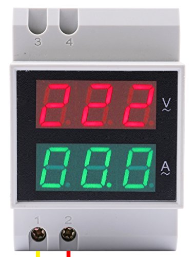 Yeeco AC 200-450V 100A Digital Voltmeter Ammeter Multimeter Voltage Current Tester Volt Amp Ampere Panel Meter Power Monitor Monitoring Volt Measure Measuring Measurement Volt Gauge Mount