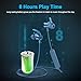 Letscom Bluetooth Headphones, Lightweight Wireless Earbuds with Magnetic Connection, IPX5 Water Resistant Bluetooth 5.0 Sports Earphones for Running, Built-in Mic, 8 Hrs Work Time