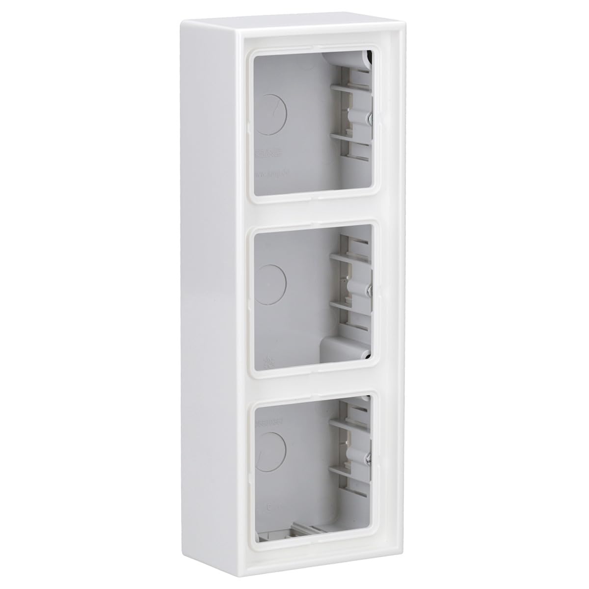 Jung LS58 3AWW Surface-Mounted Socket Cover with Frame for 3 Sockets