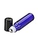 Olilia Glass Roll on Bottles with Metal Roller Balls, Essential Oils Key included 12 Pack of 10ml(1/3oz) (Blue)