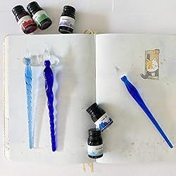 Joi-Fun High Borosilicate Glass Dip Pen Ink Set- 3