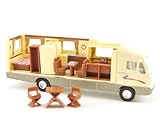 Toy Motorhome, Changeable Interior, Motorized Pull Back Action, 7.5-inch, Recreational Vehicle RV