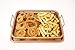 Ulitimate Copper Crisper Air Fry Chef Pan -Stainless Steel Multi-Use Ceramic Coated Tray & Non-Stick Oil Free Basket W/Premium Tongs - For Fries, Chicken, Vegetables, Onion Rings & More