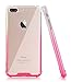 BAISRKE Clear Case for iPhone 7 Plus, Slim Shock Absorption Protective Case Soft TPU Bumper & Hard Plastic Back Cover Phone Cases for iPhone 7 Plus / 8 Plus 5.5 inch - Pink