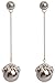 MISASHA Crystal Incrusted Celebrity Designer Bowtie Dangle Earrings For Women
