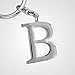 Z523_B New Arrival Adorable Alphabet Initial Letter B Keychain Key Ring
