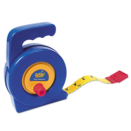 Learning Resources Pretend Play 3" Long Tape Measure Ages 3+ Kids Measuring Tape, Measuring