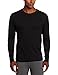 Duofold Men's Mid-Weight Wicking Crew Neck Top, Black, Small