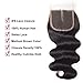 Star Show Brazilian Hair Body Wave Closure 5x5 Inch Lace Closure 100% Human Hair Closure One Piece For Sale Natural Color(12 inch 5x5 Closure)