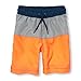 The Children's Place Boys' Swim Trunks, Orange Splash, S (5/6)
