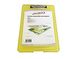 Janrax A4 Yellow Clipboard Box File - Storage Filing Case