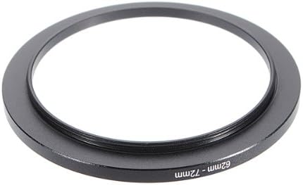 62mm-72mm Metal Step Up Lens Filter Ring Stepping Adapter Black