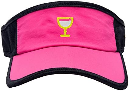 Womens Outdoor Visor Embroidered Thunder Lightning Storm Sun Hat Cap Campin Pink