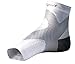 SureSport® Ultra 8 Plantar Fasciitis Foot / Ankle Compression Sleeve (White and Grey) L/XL Toeless Sock for Heel Arch & Ankle Support Men & Women - Accelerated Recovery, Reduced Muscle Fatigue - Breathable & Comfortable, Relief From Swelling, Improves Blood Circulation