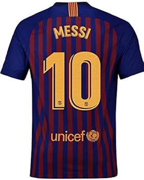 Amazon メッシ サッカーユニフォーム 18モデル Fcバルセロナ ホーム 背番号10 レプリカサッカーユニフォーム 子供用 ジュニア Bruggeオリジナルセット商品 ホーム18 L ユニフォーム