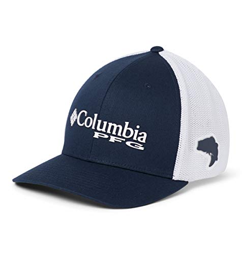 Columbia Men's PFG Mesh Ball Cap, Collegiate Navy, Large/X-Large