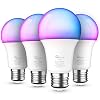 Smart Bulb 4 Pack, Treatlife Color Changing Light Bulb Dimmable Multicolor and White LED Bulb, Works with Alexa, Google…
