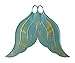 Mahina Mermaid Adult MerFin Classic Swim Mono-Fin Costume Large Aqua