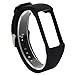 QGHXO Band for Polar A360 / Polar A370, Soft Adjustable Silicone Replacement Wrist Watch Band for Polar A360 / Polar A370 Watch (Black)