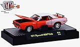 M2 Machines 1971 Plymouth HEMI Cuda (HEMI Orange) - Detroit Muscle Release 34 2016 Castline Premium Edition 1:64 Scale Die-Cast Vehicle (R34 16-05)