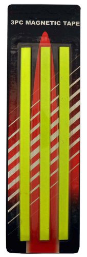 BRITEGUARD (2 Pack) 3 Piece Neon Yellow Magnetic Strips | 7" (17.8 cm) x 5/16" (0.8 cm) | Enhance Night Safety | Flexible & Adhesive - Thumbnail 3