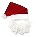 Beard Head Barbarian Santa Beard Hat - Original Handmade Knit Santa Hat with Removable Beard