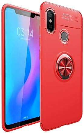 BestTalk Samsung Galaxy M20 Shockproof AutoFocus TPU Ring Case for Samsung Galaxy M20 (AutoFocus TPU Ring Case)(Red)