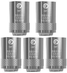 5 Replacement Coils Pro-BF (0,5 ohm) for Clearomizer CUBIS/CUBIS 2 (2ml)/ CUBIS 2 (3.5ml)/ CUBIS Pro/CUBIS Pro Mini/eGo AIO/eVic AIO (No Nicotine-Free Tobacco)