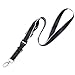 Wisdompro Adjustable Lanyard, Heavy Duty Neck Strap Lanyard with Detachable Buckle and Metal Hook for Keys, ID Badges, Card Holder, Name Tags - Black/Powder Blue