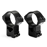 Mizugiwa 30mm/2Pcs, High Profile, 11mm Dovetail, See-Thru, Scope Mount Rings