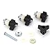 Woodpeckers Miter Channel Slot Nut & Hardware Kit, 4 Pack, USA Made - MSN-4PC