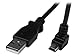 StarTech.com 0.5m A to Down Angle Mini B - Down Angled Mini USB Cable - Black (USBAMB50CMD)