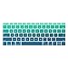 Batianda Ombre Color Keyboard Cover for MacBook Pro 13 inch Model A1708 (No Touch Bar) 2017 & 2016 Release & MacBook 12 inch A1534 Silicone Protective Skin (Gradient Green)