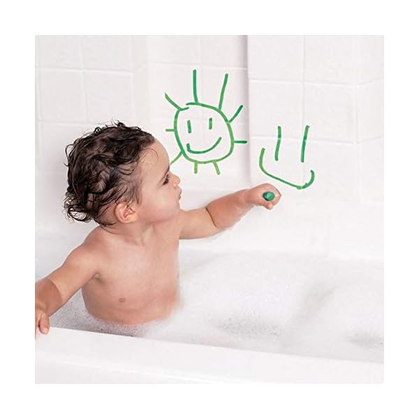 Munchkin Bath Crayons, Colourful Bath Toy, Mess-Free Shower Toys, Draws on Tiles & Porcelain, Creative Art Toddler Bath…