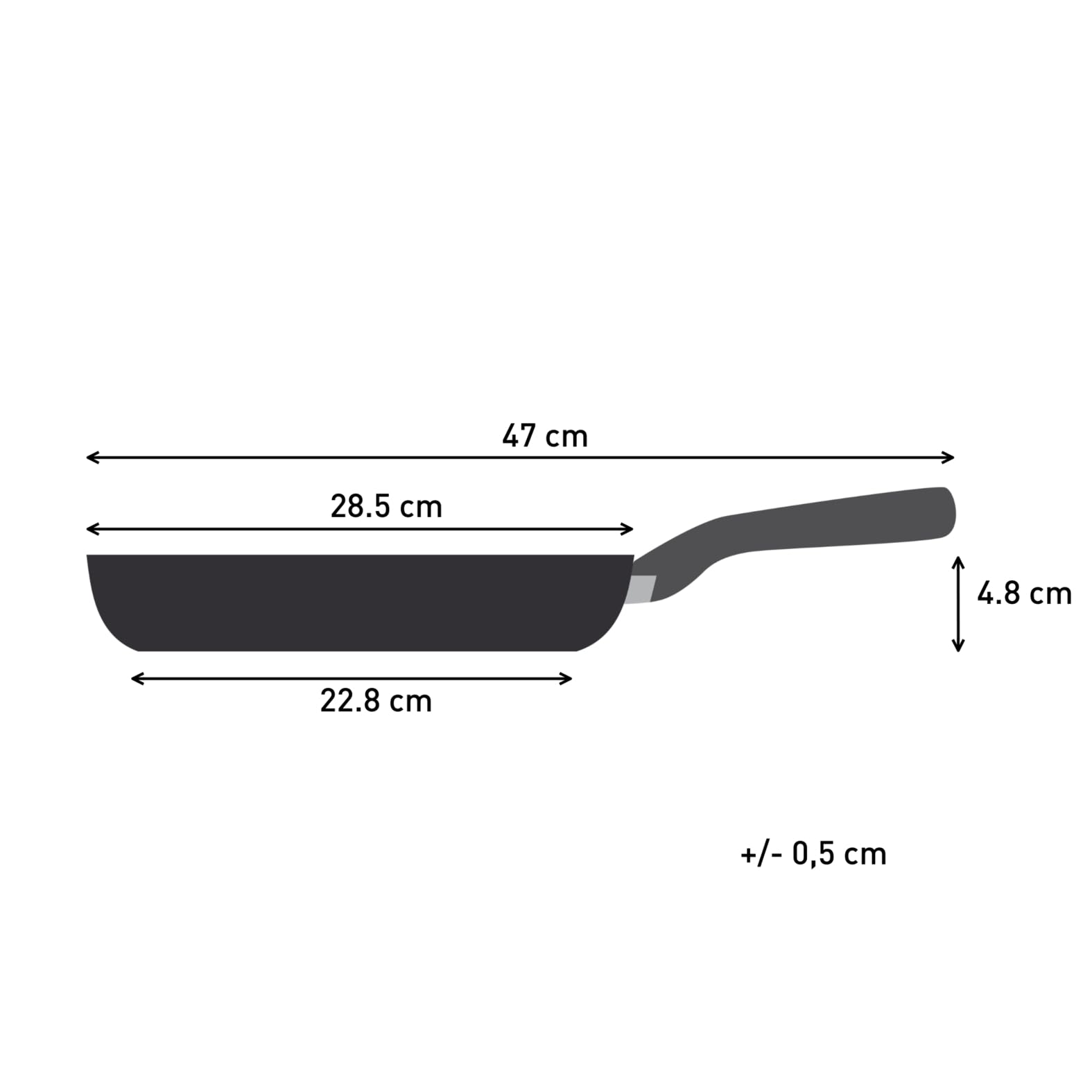 Tefal Hard Titanium Essential Bratpfanne 28 cm, Antihaftversiegelung, Thermo-Signal bei idealer Brattemperatur, spülmaschinengeeignet, Nicht induktionsgeeignet, Made in France, C38806 7