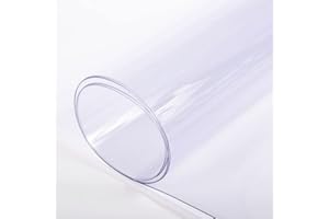 Farm Plastic Supply - Clear Vinyl Sheeting - 15 Mil - (4'6" x 3.5') - Vinyl Plastic Sheeting