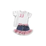 Kiddie Korral Toddler-Girls' Cowgirl Boot Bandana Skirt Set - 15