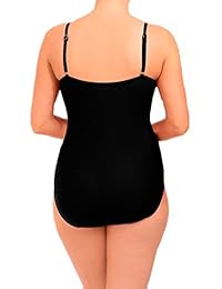 Zando Trajes de baño para dama de una sola pieza con vuelos, traje de baño con control de barriga y vuelos, tallas grandes para dama