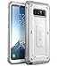 SUPCASE for Samsung Galaxy Note 8 Case with Screen Protector (Unicorn Beetle), [Built-in Belt Clip] Heavy Duty Full-Body Rugged Holster Protective Phone Case for Galaxy Note 8 (2017 Release), White