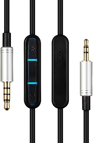 Cordable Replacement Audio Cable for Bowers & Wilkins P5 Headphones – Cordable Renewal Audio Lead for P5 P7 Headphones with Remote and Mic for iOS