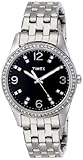 Timex Women's T2P387 Silver-Tone Bracelet Watch with Swarovski Crystals