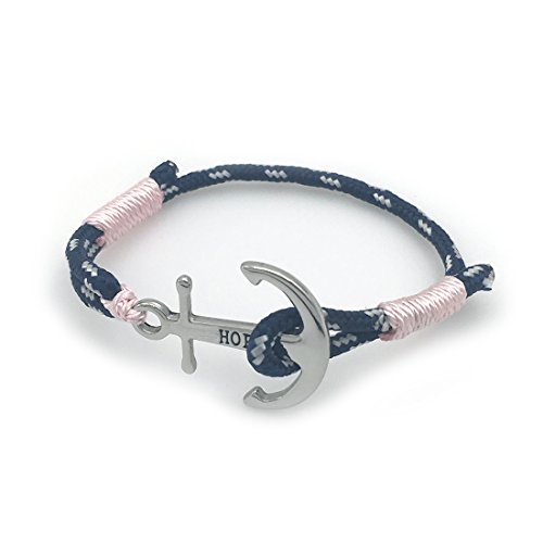 Anchor bracelet hope/ love/ faith rope unisex navy blue…