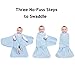 HALO 100% Cotton Sleepsack Swaddle, 3-Way Adjustable Wearable Blanket, TOG 1.5, Nautical Tug Boats, Small, 3-6 Months
