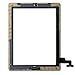 Toontor for iPad 2 Screen Replacement Assembly, Touch Glass Screen Digitizer Parts with Home Button & Camera Holder + Free Tool Kits + Adhesive Tape Pre-attached (White)