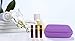 pureGLO 10 Bottles Essential Oil Carrying Case – Protect Your Precious Oils! Shock & Spill Proof Design - Holds 10 5ml, 10ml Roller Bottles – Organizer Perfect for Travel Storage - Purple