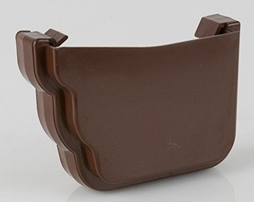 Brett Martin 106mm Prostyle (Ogee) Gutter Right Hand External Stopend BR087RBR Brown