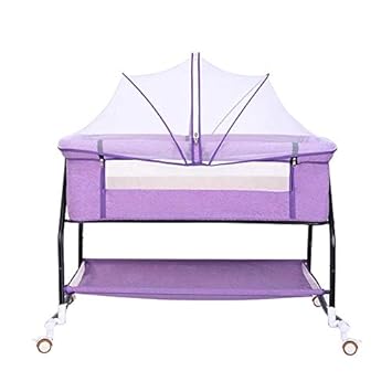 purple baby bassinet