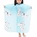 Colorfulife Child Hair Cutting Waterproof Cape Wai Cloth Barber Kids Hair Styling Cape Professional Home Salon Camps & Hairdressing Wrap Children Cartoon Dalmatian Pattern Capes (Blue)